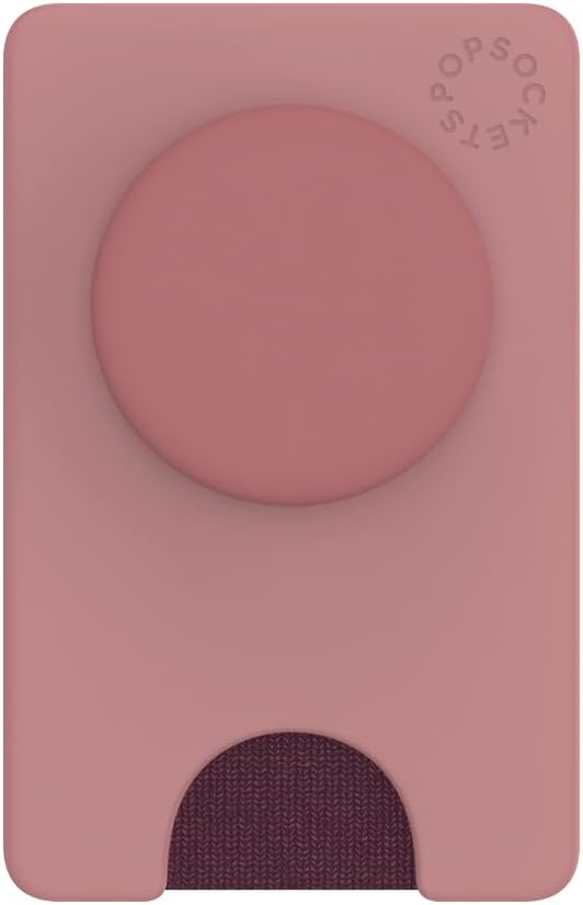 PopSockets Phone Wallet with Expanding Kickstand, Phone Card Holder - Clay