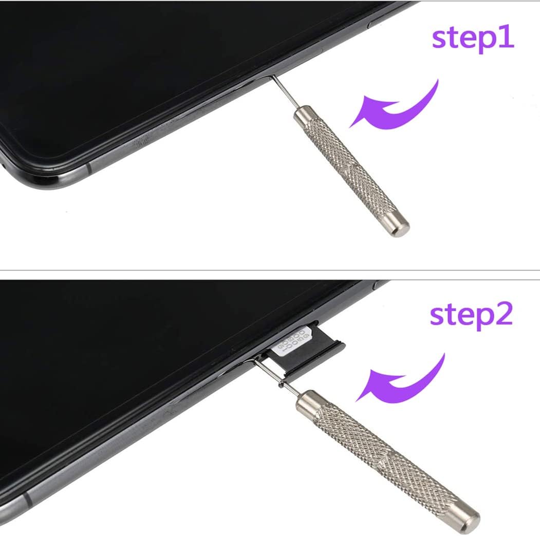 6 Pack SIM Card Removal Tool, Sim Card Tray Opening Tool Eject Pins Needle Opener Ejector Compatible with All iPhone Apple iPad Samsung Galaxy Cell Phone Smartphone Watchchain Link Remover, Red,White