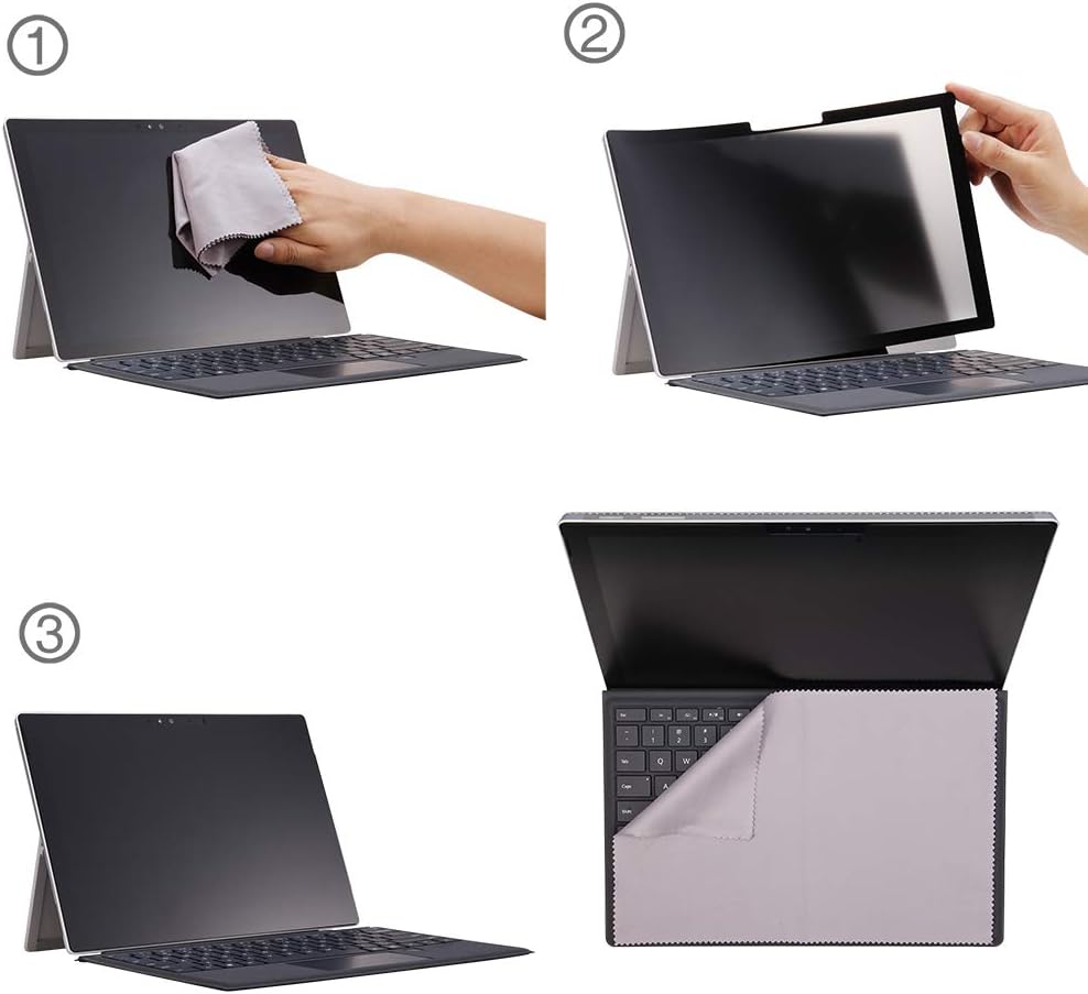 for Microsoft Surface Laptop 1/2/3/4/5 th Gen 13.5 inch Fully Removable Privacy Screen Protector Filter, Anti-Spy Filter Anti-Glare (for Surface Laptop 1/2/3/4/5 th 13.5" Privacy Screen Protector)