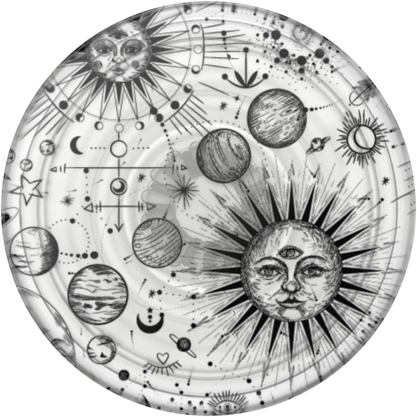 PopSockets Plant-Based Phone Grip with Expanding Kickstand, Adhesive Grip, Eco-Friendly - Cosmic Sun