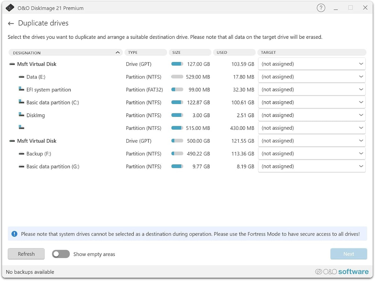 O&O DiskImage 21 Premium - Reliable data backup for Windows PCs, hard drives +SSDs. System recovery, disk cloning + data loss protection for Win 11, 10