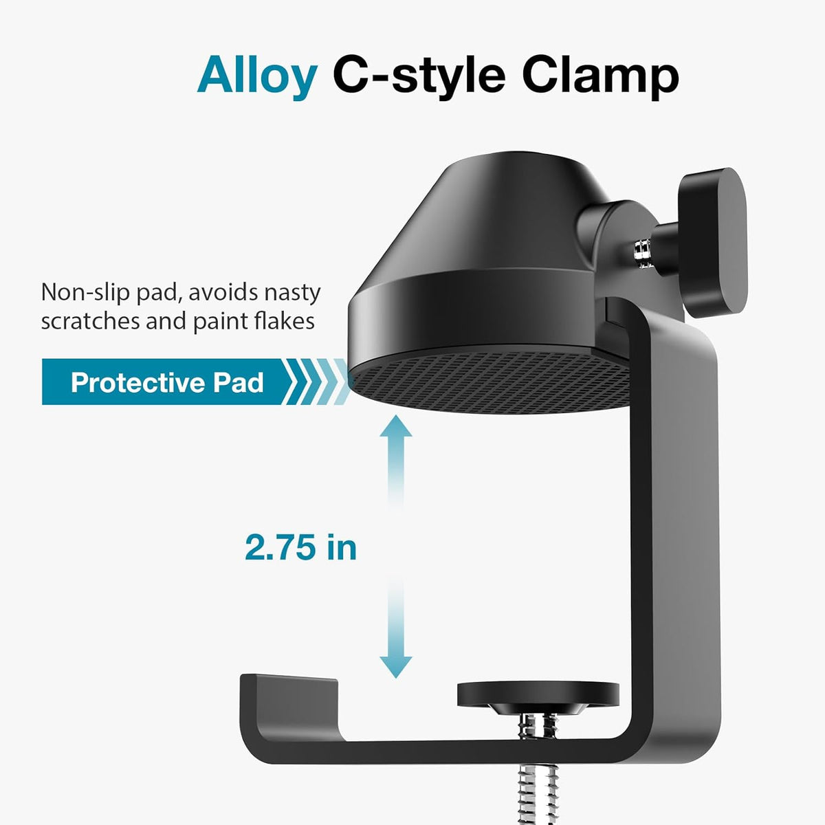 InnoGear Low Profile Mic Arm, 360° Rotatable Microphone Arm Stand Foldable Desk Mic Boom Arm for Fifine AM8 K669B Blue Yeti HyperX QuadCast SoloCast AT2020 and Other Mics