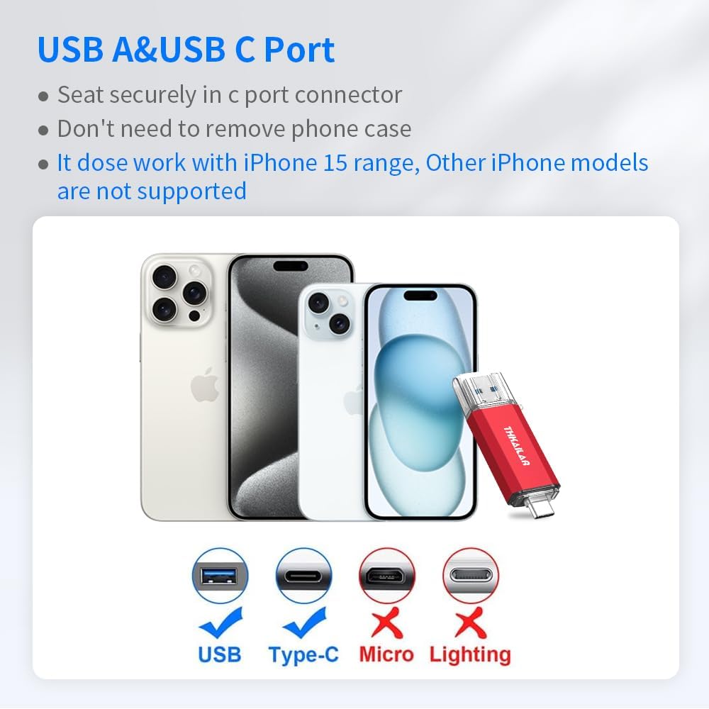 Thkailar 32GB 3 Pack USB C Memory Stick OTG USB 3.1 Thumb Drive Compatible with Android Phone,MacBook Pro,Laptops,Tablets,PC