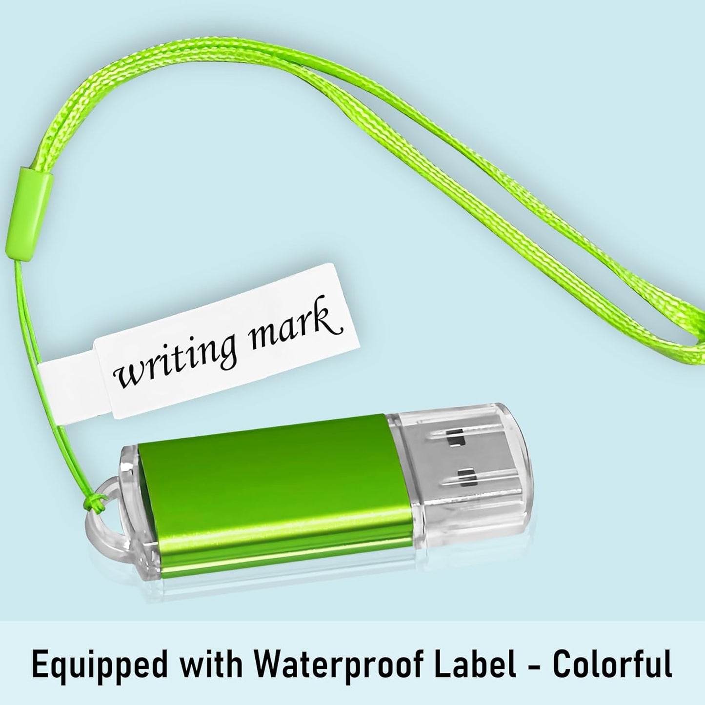 8GB USB Flash Drive 20 Pack Nicepicten Bulk USB 2.0 Thumb Drives 20Pack Metal Jump Zip Drive Memory Stick Pendrive Memoria USB 8 GB with 20PCS Lanyard Label - Green 20 X 8GB Flash Drives Bulk