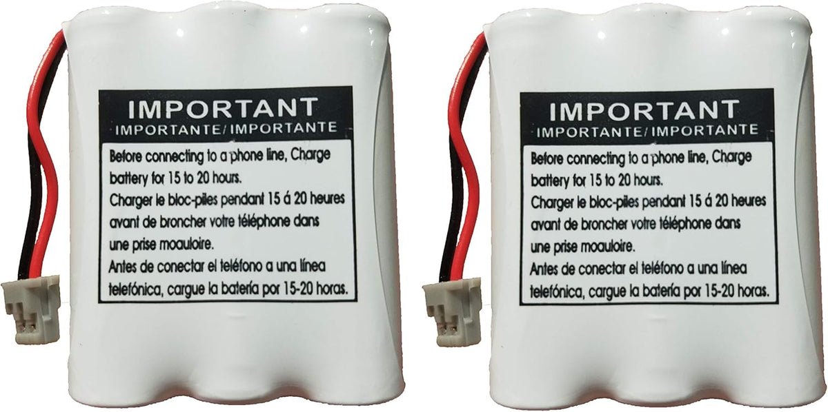 JGD BT-905 BT-800 BBTY0663001 Battery Compatible with Uniden BT905 BT800 BT-1006 BP-905 BBTY-0444001 BBTY-0449001 Panasonic P-P501 P-P508 AT&T 200 24032 Cordless Telephones (2-Pack)