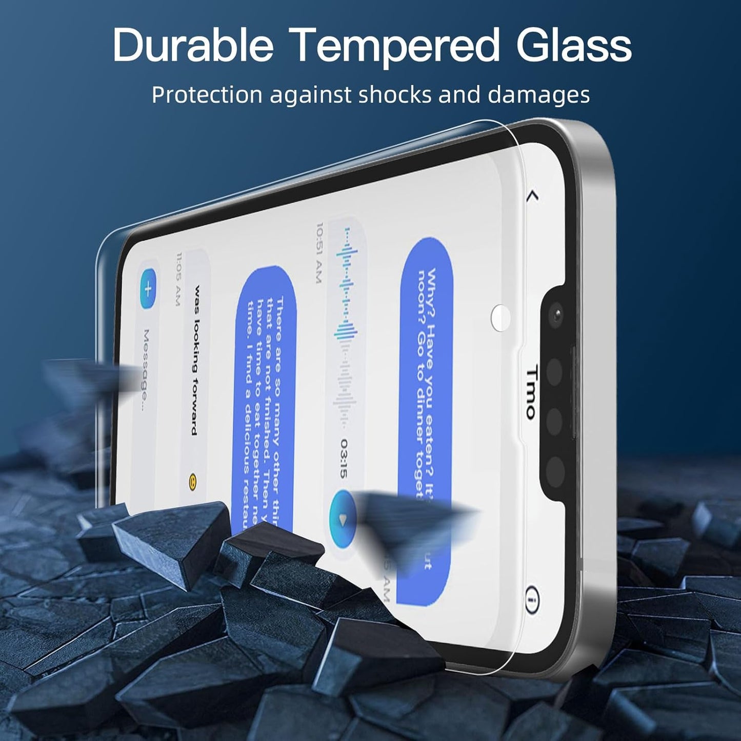 NEW'C 3 Pack Privacy for iPhone 13 Pro Max, iPhone 14 Plus Screen Protector (6.7"), Enhanced 28-Degree Privacy Angle, Ultra Durable 9H Hardness, Bubble-Free