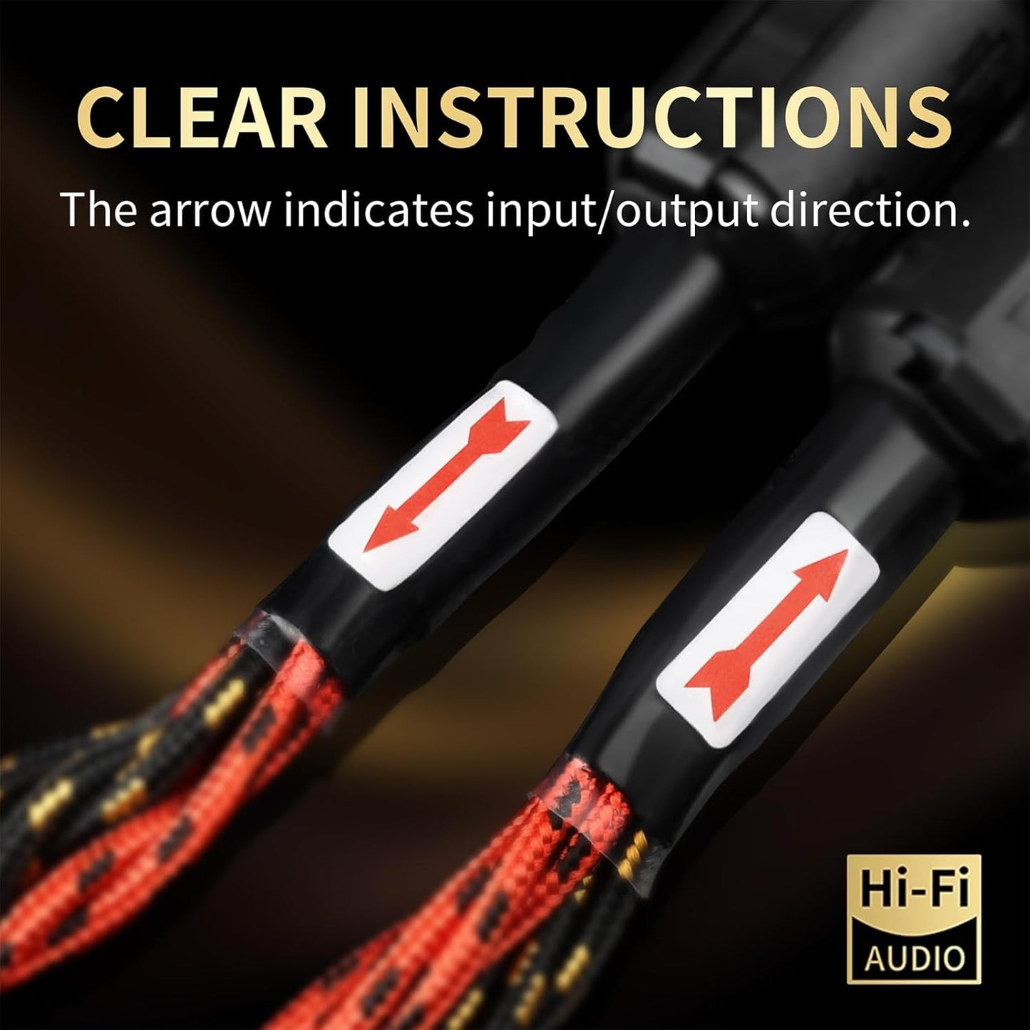 10 AWG Audiophile HiFi Speaker Audio Cable–4N OFC Core,24K Gold-Plated Banana Plugs with Nylon Braid,Compatible with Amplifier,Speakers,AV Receiver & Home Theater(6.56ft/2m) 2-Pack