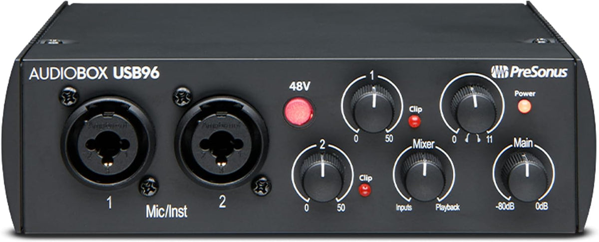 PreSonus AudioBox 96 25th Anniversary USB Audio Interface with Studio One Artist DAW Recording Software