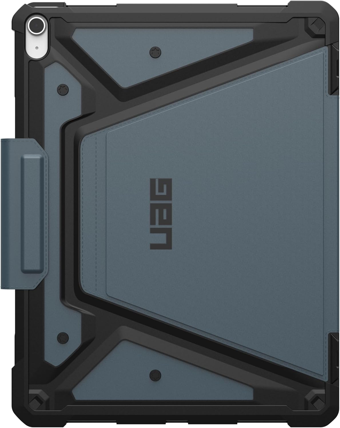 URBAN ARMOR GEAR UAG Designed for iPad Air 13" Case (1st/2nd Gen 2024-2025) M3 A3268 A3269 - Rugged Multi-Angle Viewing Folio Cover with Pencil Holder & Adjustable Stand, Metropolis SE Cloud Blue