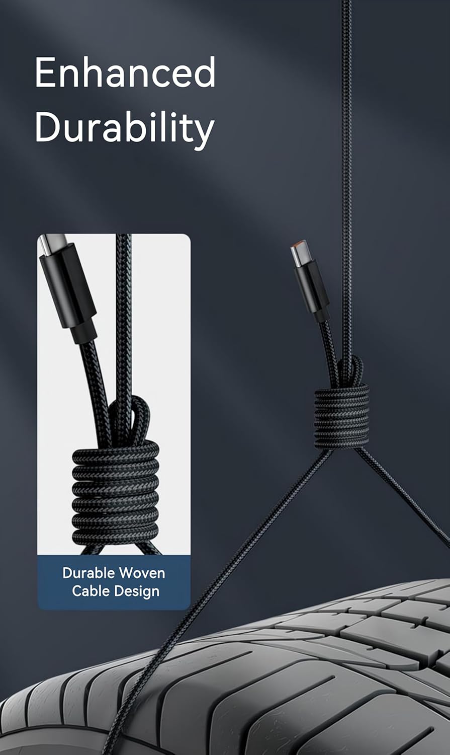 Woven USB-A to USB-C Cable (1ft) for Apple iPhone 16 Pro Max MFi Certified USB to Type C CarPlay Car Charger Cord for iPhone 16 Pro 16 Plus 16 iPhone 15 Pro Max 15 Pro 15 Plus 15 iPad Pro M4 (Black)
