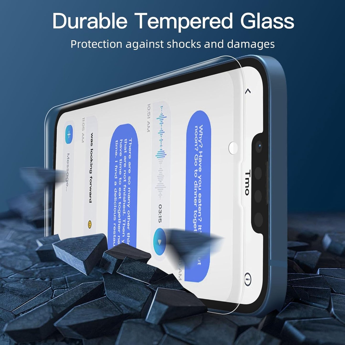 NEW'C 3 Pack Privacy for iPhone 13 Mini Screen Protector (5.4"), Enhanced 28-Degree Privacy Angle, Ultra Durable 9H Hardness, Bubble-Free