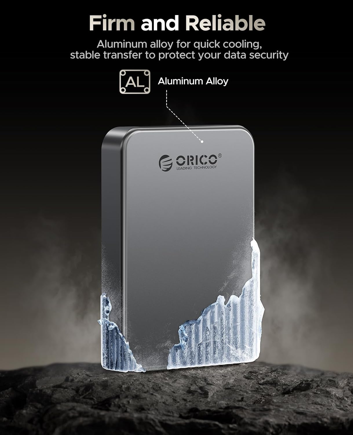 ORICO 256GB Magnetic Portable SSD, Metal Body, 4K 120 fps ProRes HDR Record and Store, Up to 460MB/s, USB C&A 2 in 1 Cable, External SSD Compatible with iPhone 16 Pro Max, Tablet, Computer - K5PLUS