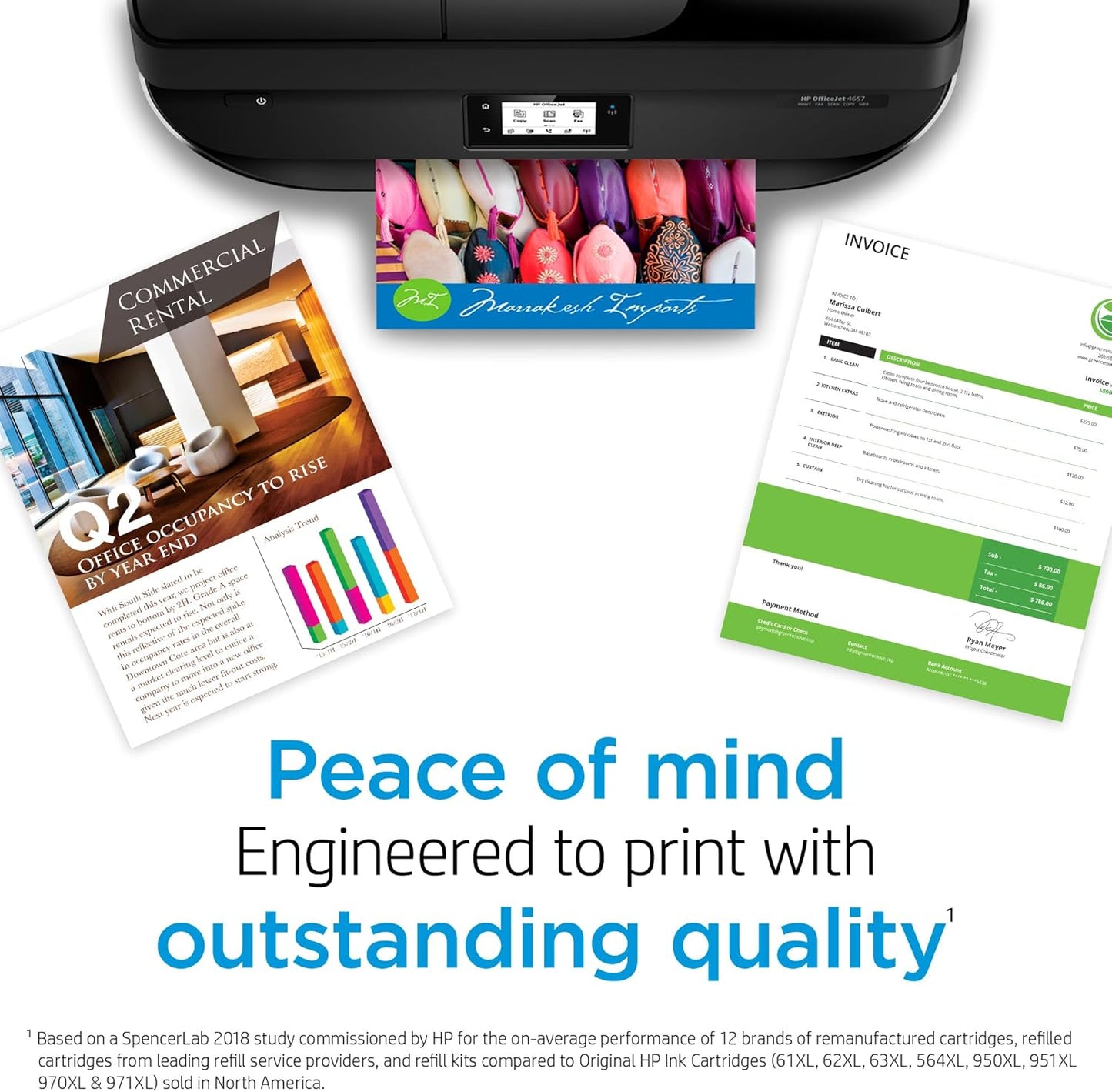 HP 936 Black, Cyan, Magenta, Yellow Ink Cartridges Printers (4-Pack) | Works with OfficeJet 9120, OfficeJet Pro 9110, 9120, 9130, Wide Format 9730 | Eligible for Instant Ink | 6C3Z5LN