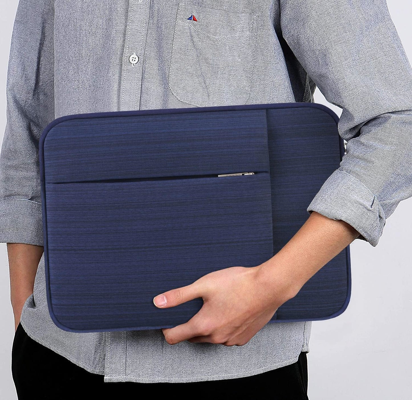 Lacdo Chromebook Case 11 Inch Laptop Sleeve for 11 Inch Acer HP Lenovo Dell Samsung ASUS Chromebook Spin 3 11, 13 inch New Surface Pro 11 Copilot+PC / 10 9 8 X, 11.6" MacBook Air Computer Bag, Blue