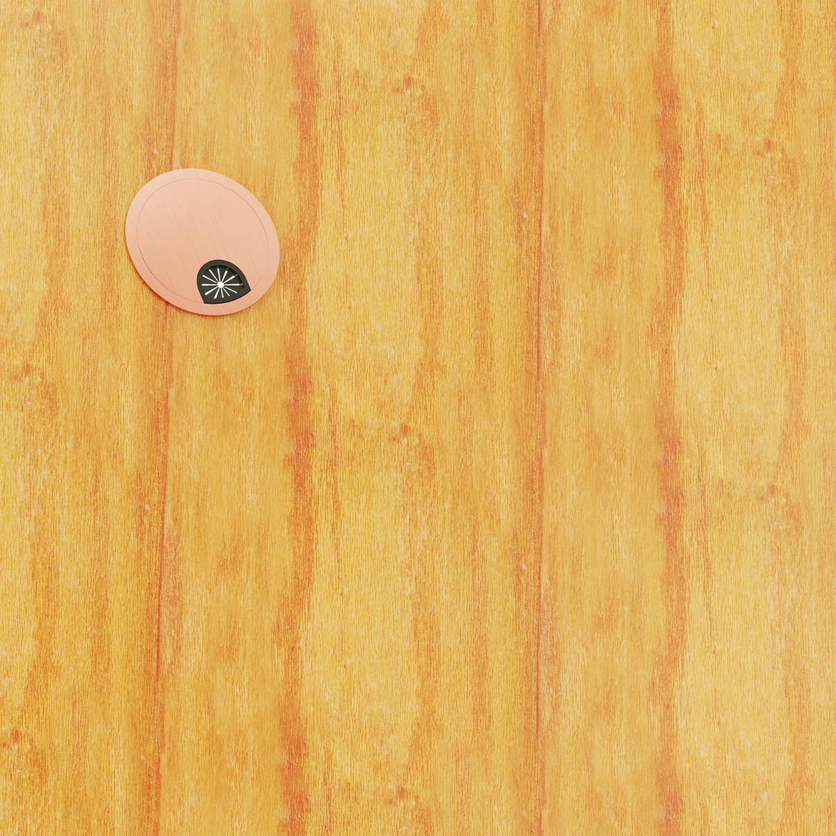 Desk Grommet 3-1/8 Inch 80mm, Zinc Alloy Computer Desk Wire Hole Cover, Office Desktop Cord Cable Hole Metal Ring, Red Bronze