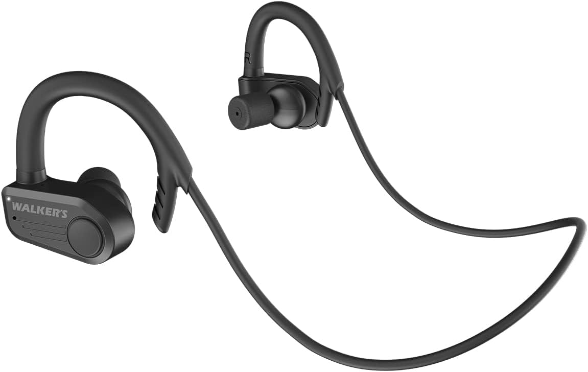 Walker's Shooting Ear & Hearing Protection Sport Electronic Bluetooth Rechargeable ATACS Wireless Earbuds