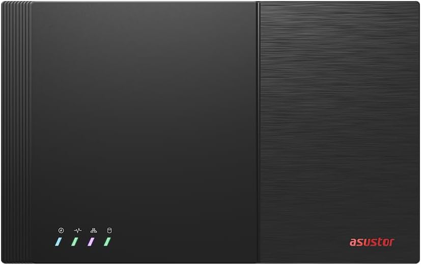 Asustor Flashstor 12 Pro FS6712X,12 Bay All-SDD NAS Storage, Quad-Core 2.0GHz, 10GbE Port, 4GB RAM DDR4, Network Attached Storage with 4 x 2TB NVMe SSD
