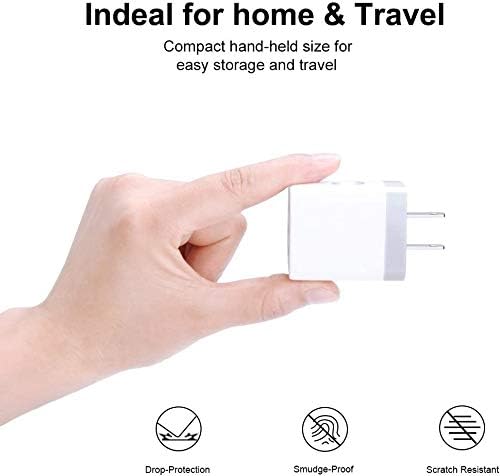 USB Charger Cubes, Wall Charger Adapter,Sicodo 3Pack Universal Travel 3.1A 3 Muti Port Plug Charging Block Compatible with iPhone 16,15,14,13,12,SE 2020,11,X,Plus,Samsung GalaxyS24,S23,S22,S21 Plus,LG