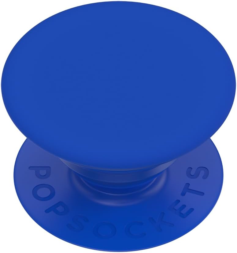 PopSockets Phone Grip with Expanding Kickstand, Adhesive Grip, Blue - Matte Cobalt