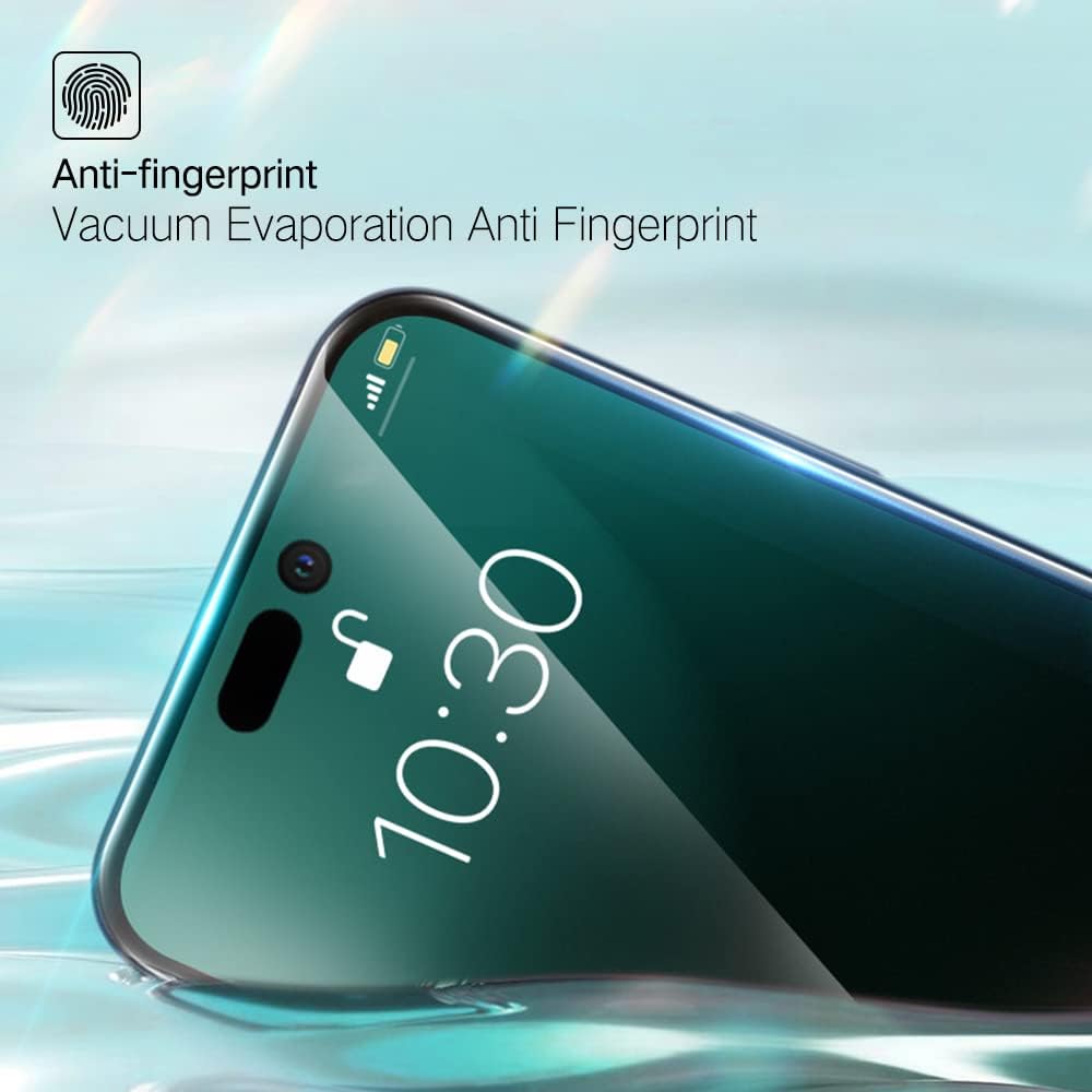 PERFECTSIGHT Sapphire Anti Blue Light Screen Protector Designed for iPhone 14 Pro Max - Eye Protection Diamond Hard Tempered Glass - HD Clear Military Grade Shatterproof Easy Installation (6.7 inch)