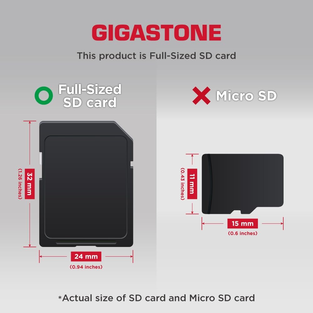 GIGASTONE 16GB SD Card 100-Pack UHS-I U1 Class 10 SDHC Memory Card High Speed Full HD Video Compatible with Canon Digital Camera, SPYPOINT TACTACAM Trail