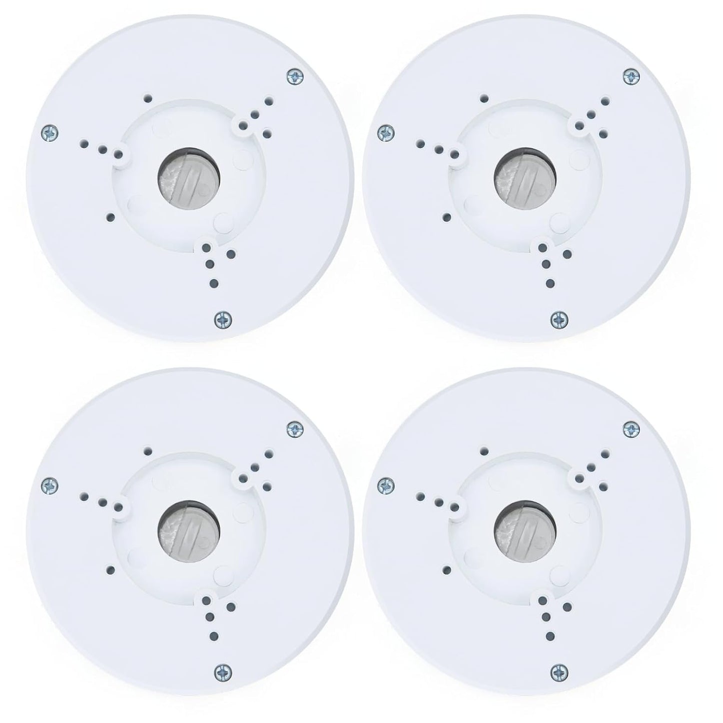 4 Pack PFA130-E Security Camera Junction Box-Premium ABS Security Camera Mount Bracket-Waterproof Universal Camera Junction Box for Mounting Surveillance Cameras-Outdoor Security Camera Box