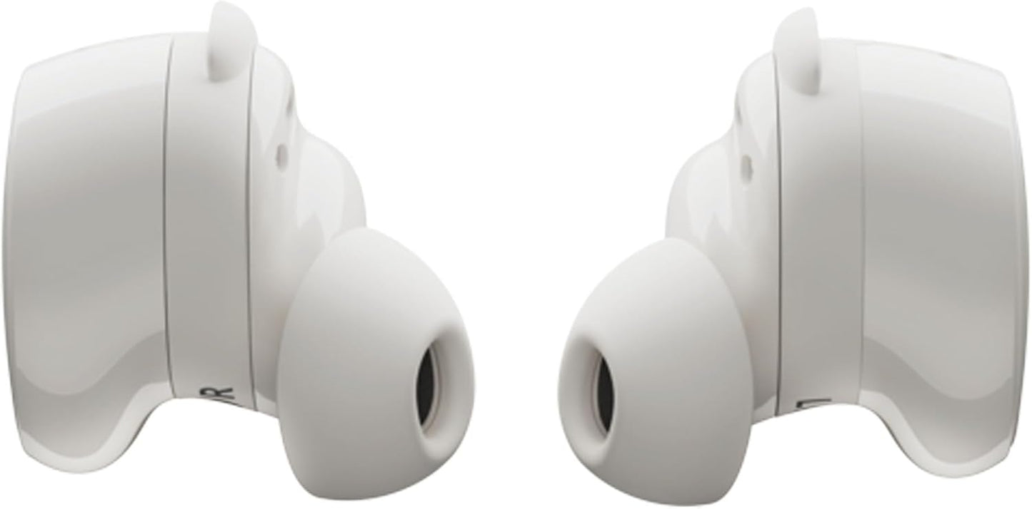 Bose QuietComfort Bluetooth Earbuds, True Wireless Earbuds with Active Noise Cancellation and Mic, Deep Bass, IPX4 Rating, Up to 8.5 Hours of Playtime, White