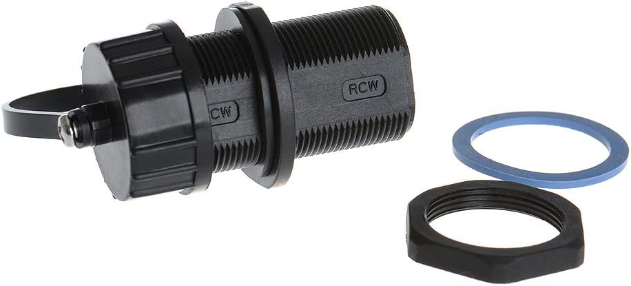 Panel Mounting Shielded RJ45 Waterproof Cat5/5e/6 8P8C Connector Ethernet LAN Cable Connector Double Head Coupler Adapter Female to Female with Waterproof/Dust Cap