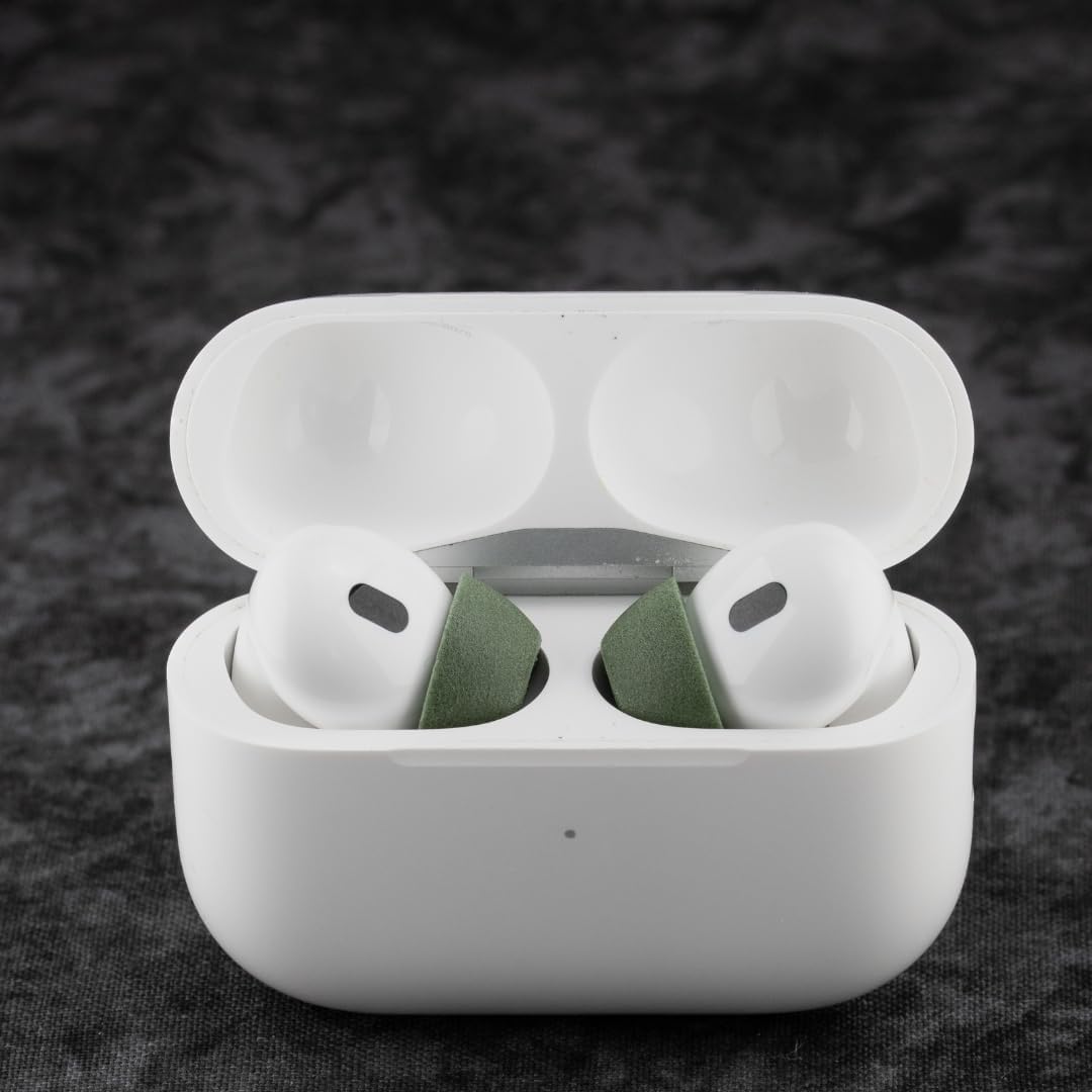 Comply TrueGrip MAX | Premium Memory Foam Replacement Earbud Tips for Apple AirPods Pro 1 & 2 | Long Lasting Comfort, MAX Durability, Secure Fit, Superior Noise Isolation| Green (Large) (1 Pair)