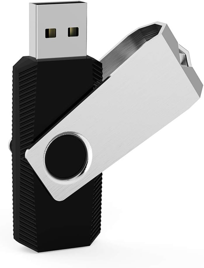 Aiibe 5 Pack 16GB USB Flash Drive 16 GB Flash Drive USB 2.0 Thumb Drive Pack Reliable Flash Disk Memory Stick USB Drives with Led Light (16G, 5 Colors: Black Red Cyan Green Purple)
