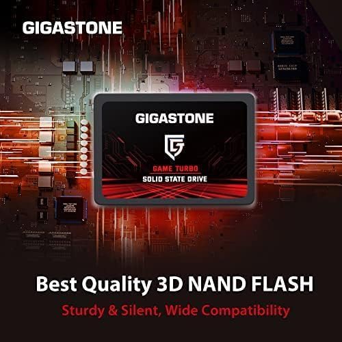 GIGASTONE SATA SSD 128GB (20-Pack) 2.5 inch SSD 520MB/s Upgrade Laptop PC Memory and Storage PS4 HDD Replacement 2.5" Internal Solid State Hard Drives SATA III SLC Cache 3D NAND Game Turbo Performance