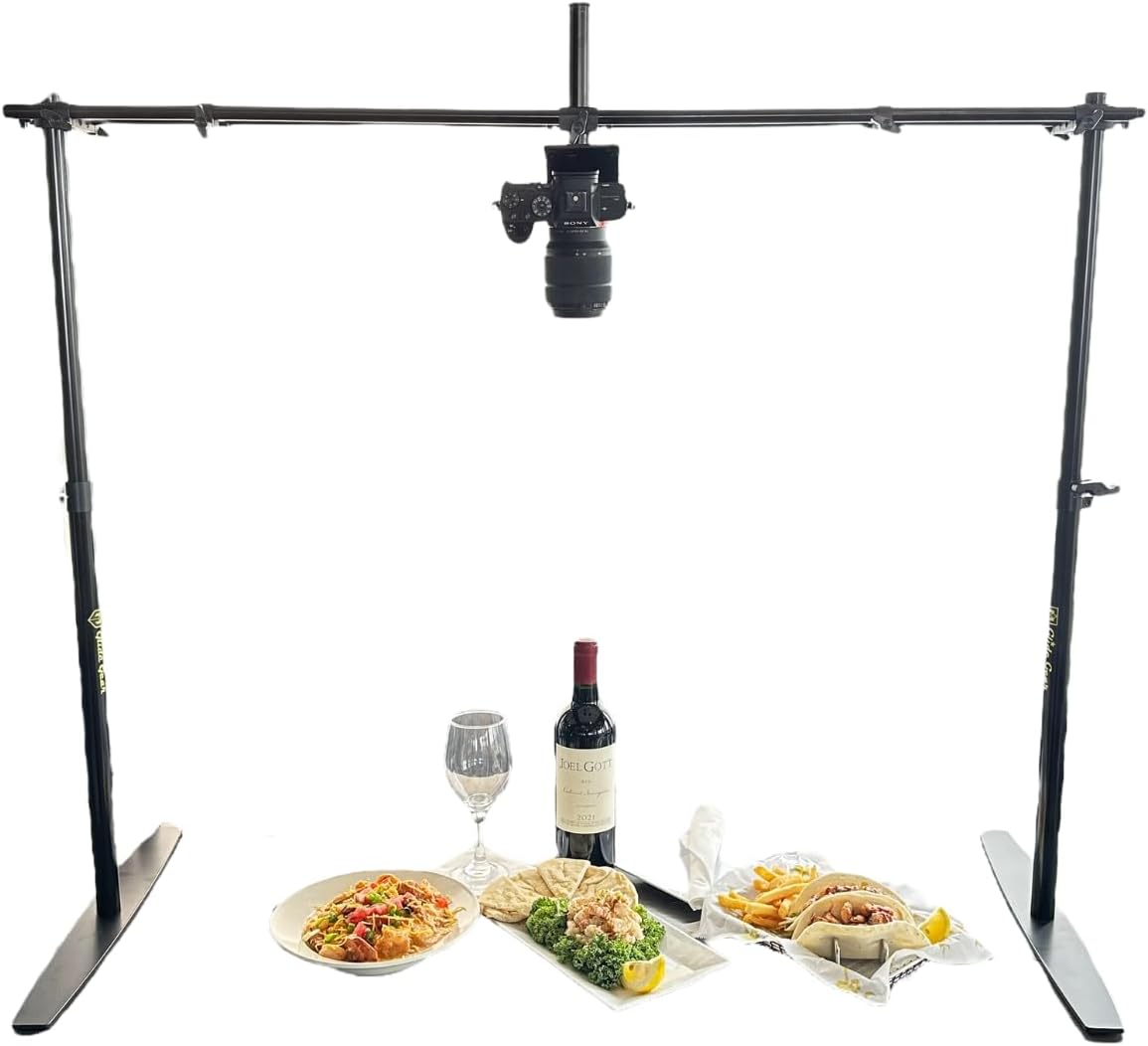 Glide Gear OH 200 Overhead Rig – DSLR, Smartphone – Modular, Adjustable, Flat Lay Mount, All-Metal Build