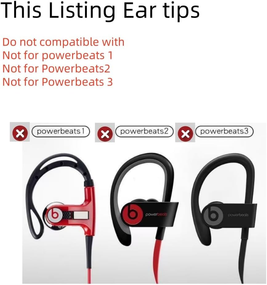 Replacement Ear Tips for Beats Urbeats2.0 Tour2.0 ibeats Beats x, Beats Flex Secure Fit for Powerbeats Pro Silicone Earbuds Washable Sweat-Resistant Noise Isolation 8 Pairs (Coral Pink)