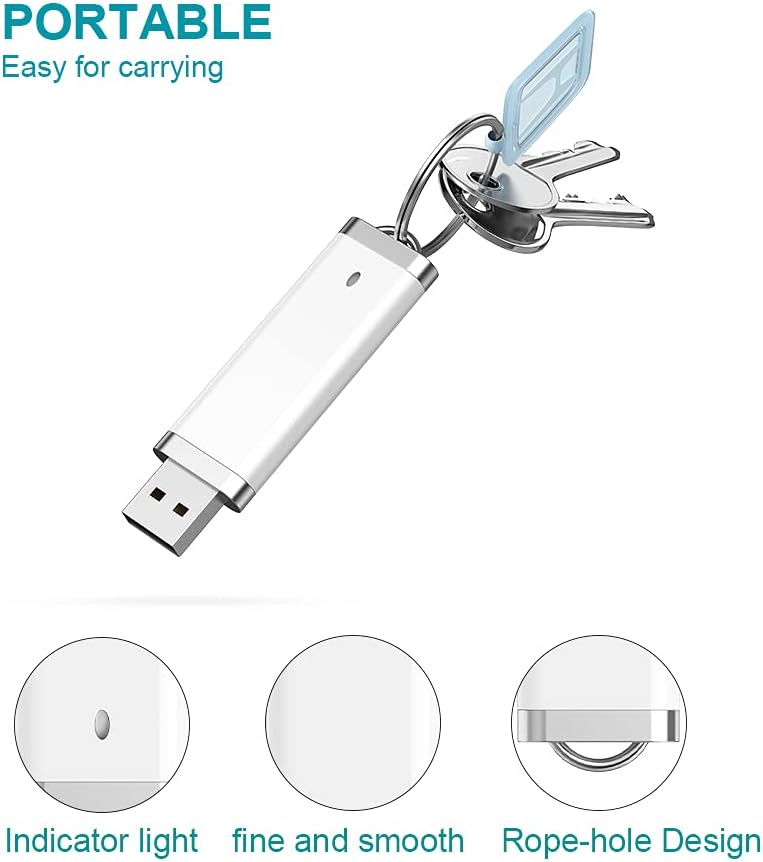 KEXIN 10 Pack 16GB Flash Drive Bulk Flash Drive USB Flash Drive Design in Snapcap 16 GB White