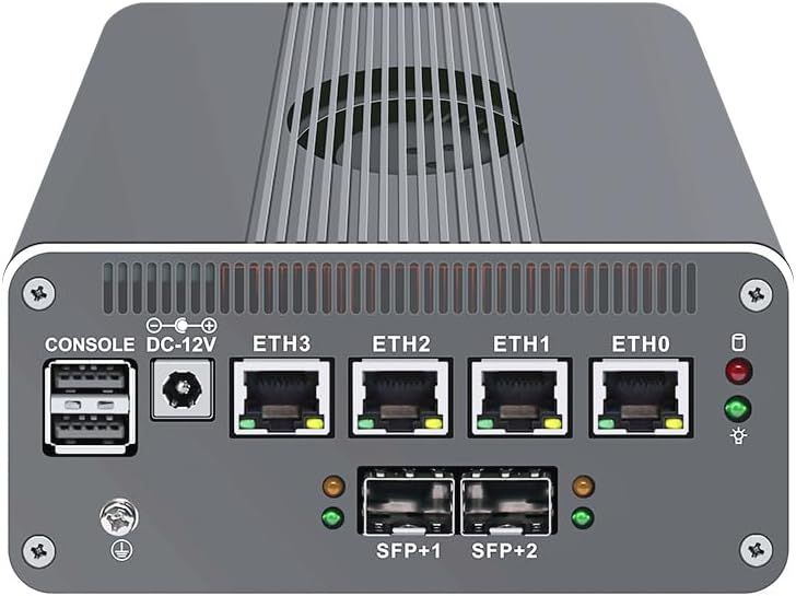 CWWK Intel Alder Lake N100(4C/4T Up to 3.4GHz)/N305(8C/8T Up to 3.8GHz) Dual SFP+10GbE Mini PC|4xIntel I226-V 2.5GbE |DDR5 Memory|PCI-E x4|HDMI+DP+Type-C (10 Gigabit N305, 8G RAM 256G SSD)