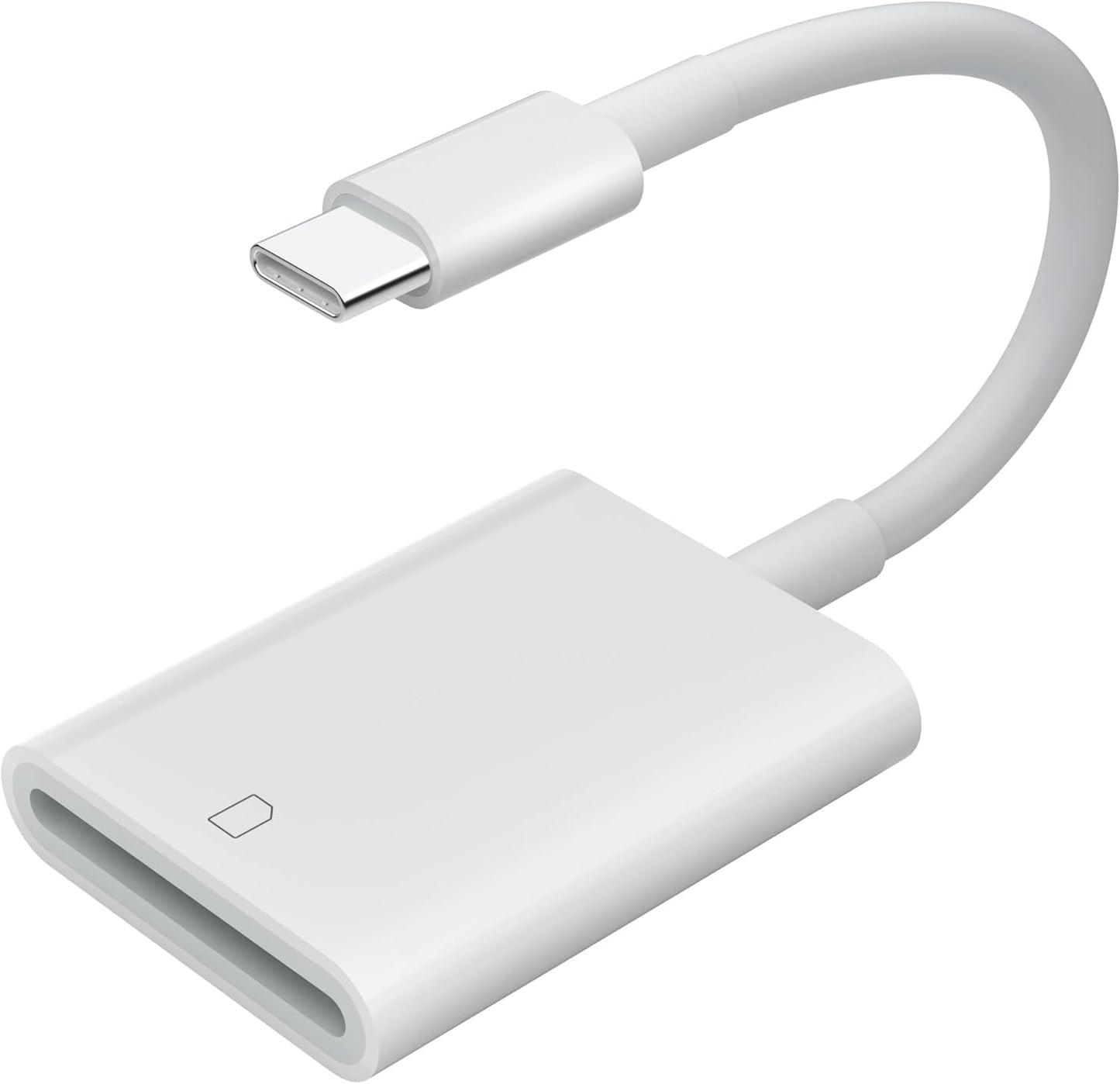 USB C SD Card Reader,USB 3.0 High Speed to SD Card Adapter for iPhone 15/16 Pro Max iPad Pro Trail Game Camera Viewer for MacBook Pro/Air iMac M1 M2 M3 Galaxy S24 Android PhoneTablet (White)