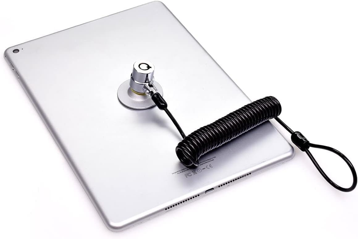I3C Laptop Cable Lock Hardware Security Cable Lock Anti Theft Retractable Lock with Anchor Plate for Tablet Laptop Notebooks Smartphone and Other Electronic Products