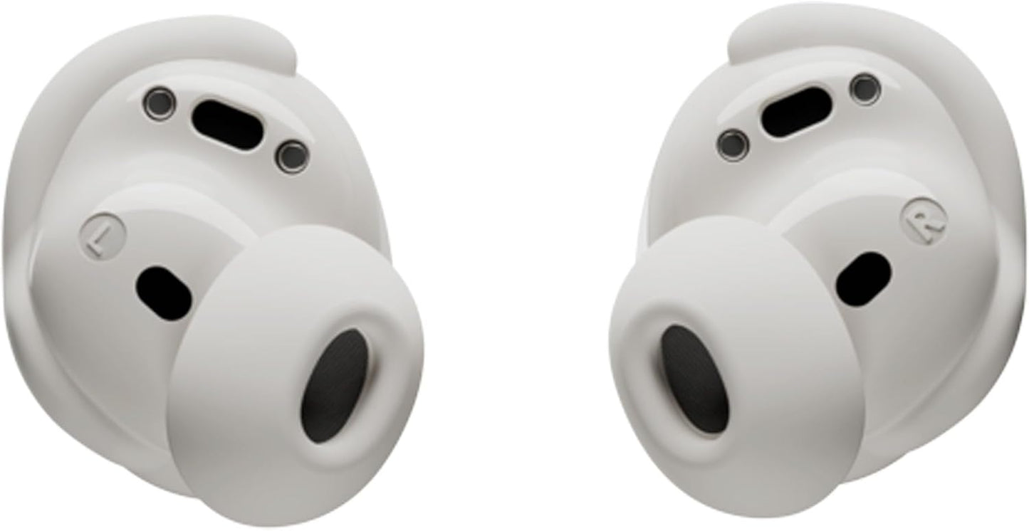 Bose QuietComfort Bluetooth Earbuds, True Wireless Earbuds with Active Noise Cancellation and Mic, Deep Bass, IPX4 Rating, Up to 8.5 Hours of Playtime, White