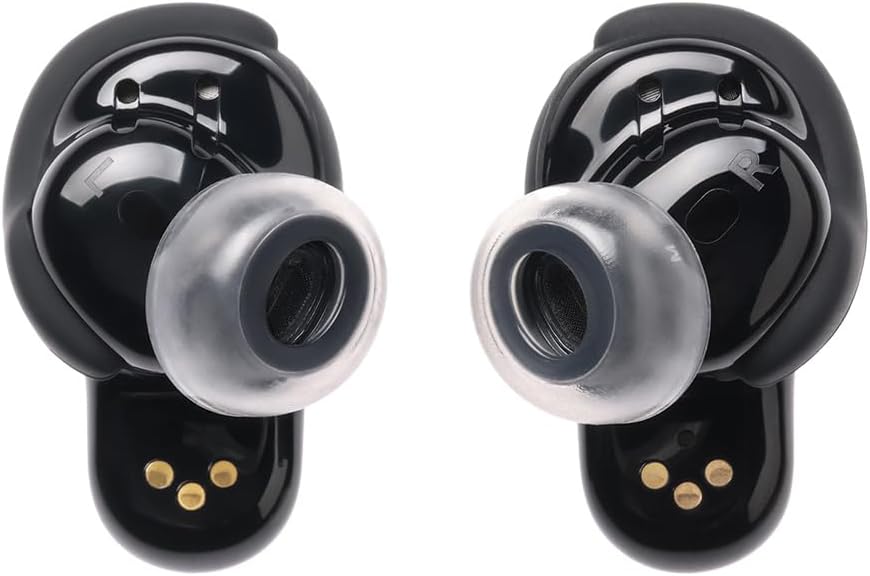 AZLA SednaEarfit Crystal for Bose Earbuds 2 Pair - Bose Earbuds Replacement Tips - Compatible with Bose Quietcomfort Ultra Earbuds, Bose QC Earbuds II (M)