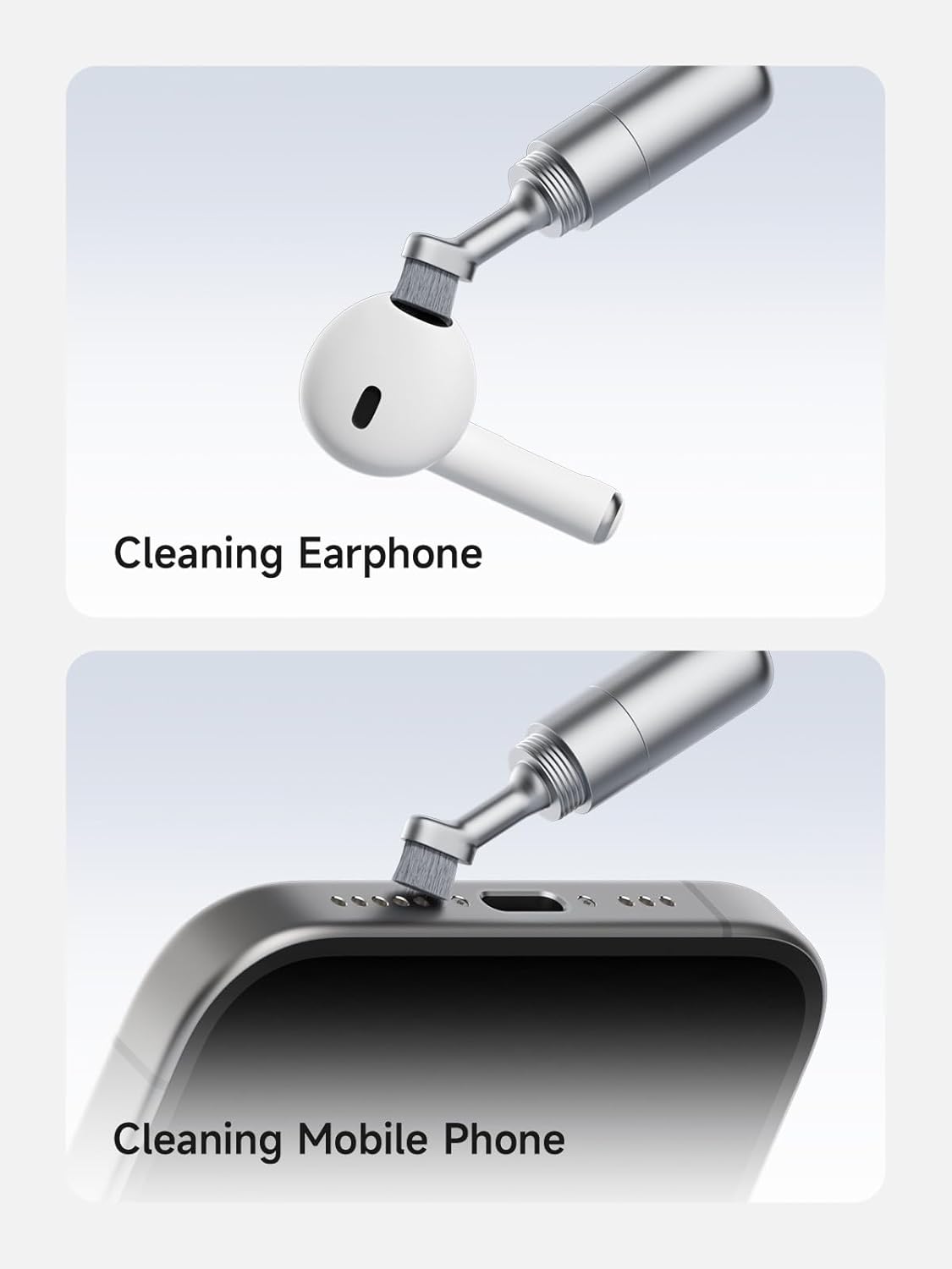 Hagibis SIM Card Tray Removal Tool with Cleaning Brush, 2 in 1 EDC Portable Keychain Eject Pins Reset Needle Opener Cleaning Pen for iPhone Airpods Pro