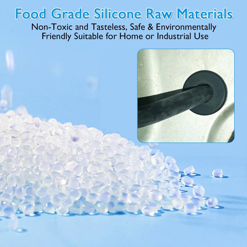 15 Pcs 5/8" Drill Hole, 1/4" ID Silicone Rubber Grommets for Wiring, Automotive Firewall Hole Plug, Small Top Hat Metal Wall Drywall Grommets for Vinyl Tubing in Hydroponic Irrigation System
