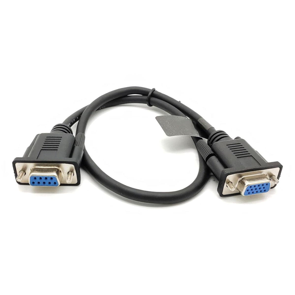 DB9 Female to VGA Female 15Pin Three-Row Signal Transmission Cable, VGA to DB9 Serial RS232 Data Cable for Mutual Transmission of Signals Between 9Pin Video Devices and Computers 50CM