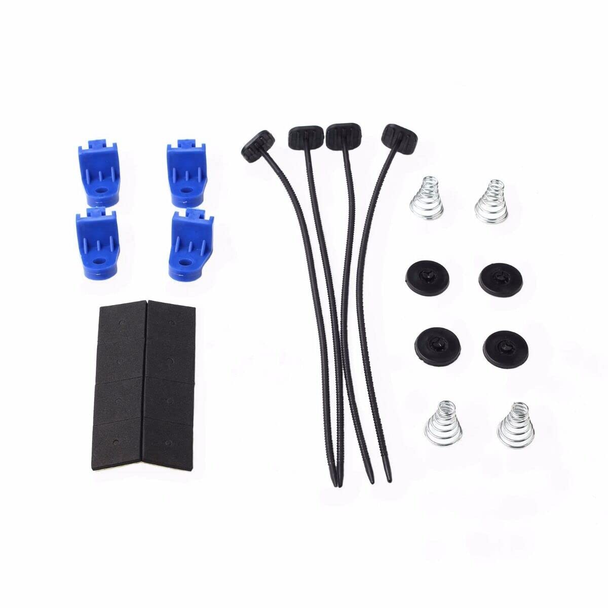 2PCS 10 inch Slim Fan Push Pull Electric Radiator Cooling 12V 80W Mount Universal Kit Blue