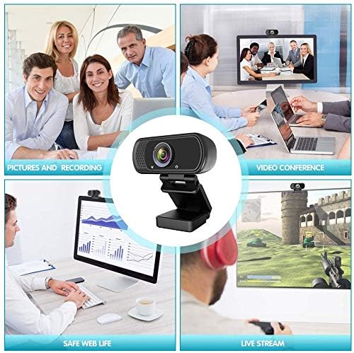 Webcam HD 1080p ,Live Streaming HD Camera with Stereo Microphone, PC Desktop or Laptop USB Webcam with 110 Degree View Angle, for Switch 2,Video Calling, Recording, Conferencing, Streaming, Gaming