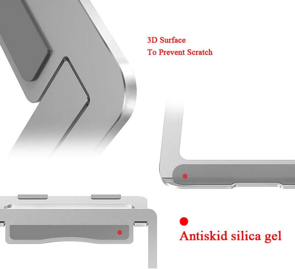 Laptop Stand,Aluminum Portable Foldable Laptop Support Stand Holder Desk Table Mobile Phone Stand for iPad MacBook Pro Air Notebook