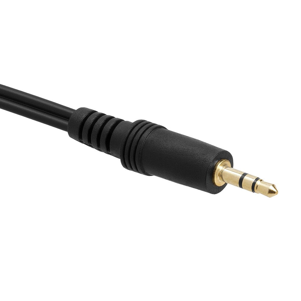 3.5mm 6 in Mini Plug to 2 RCA Female Audio Stereo Adapter 6 inch Cable
