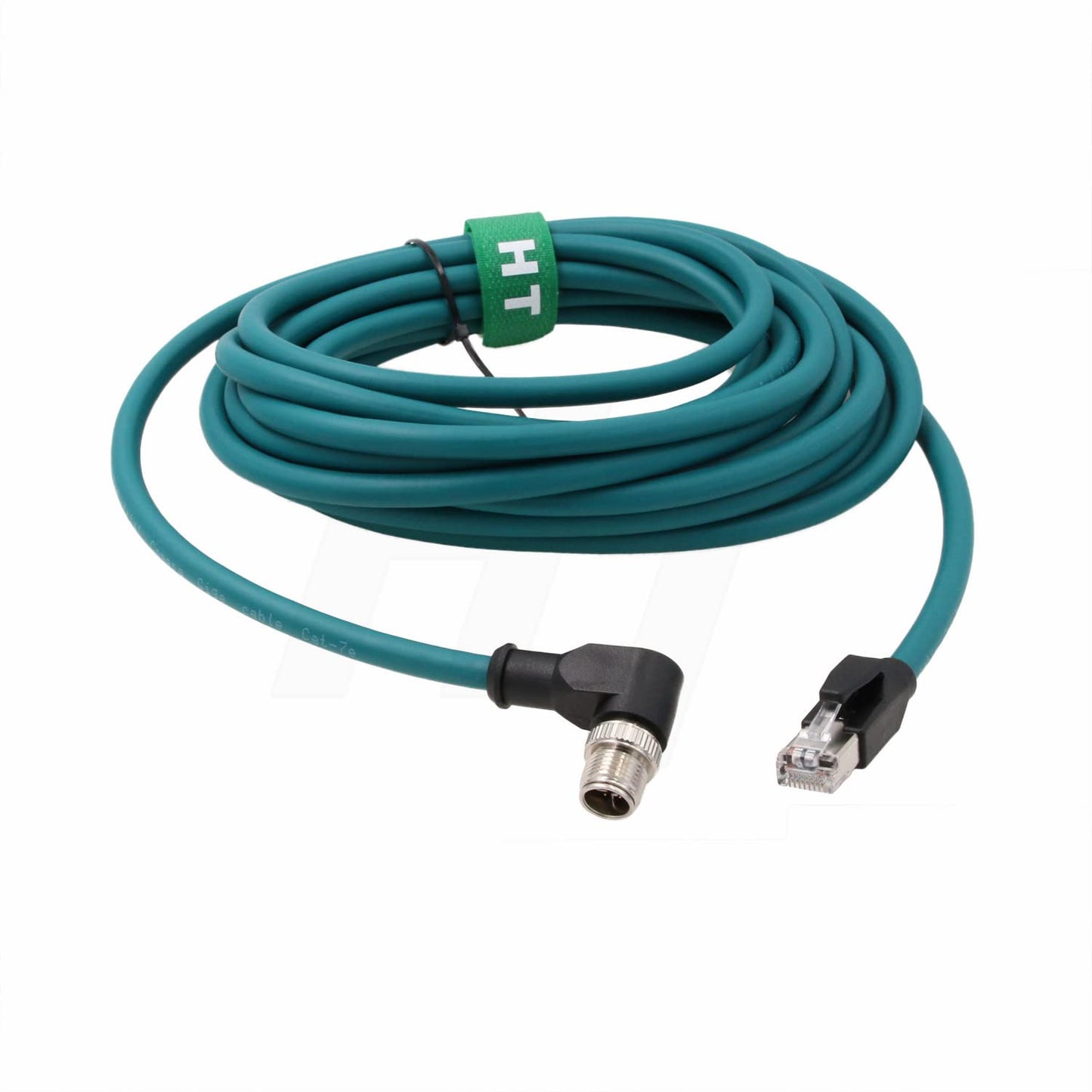 Right Angle M12 Ethernet 8 Pin X-Code RJ45 Cable for Datalogic Matrix 220 320 Reader IV3 Cognex IS8000 DM470 Vision Camera Sensor Reader 5M