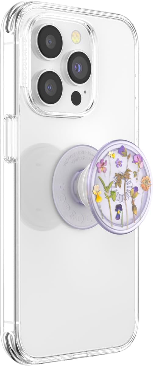 PopSockets Plant-Based Phone Grip with Expanding Kickstand, Adhesive Grip, Eco-Friendly, Cute PopSockets - Purple Fields