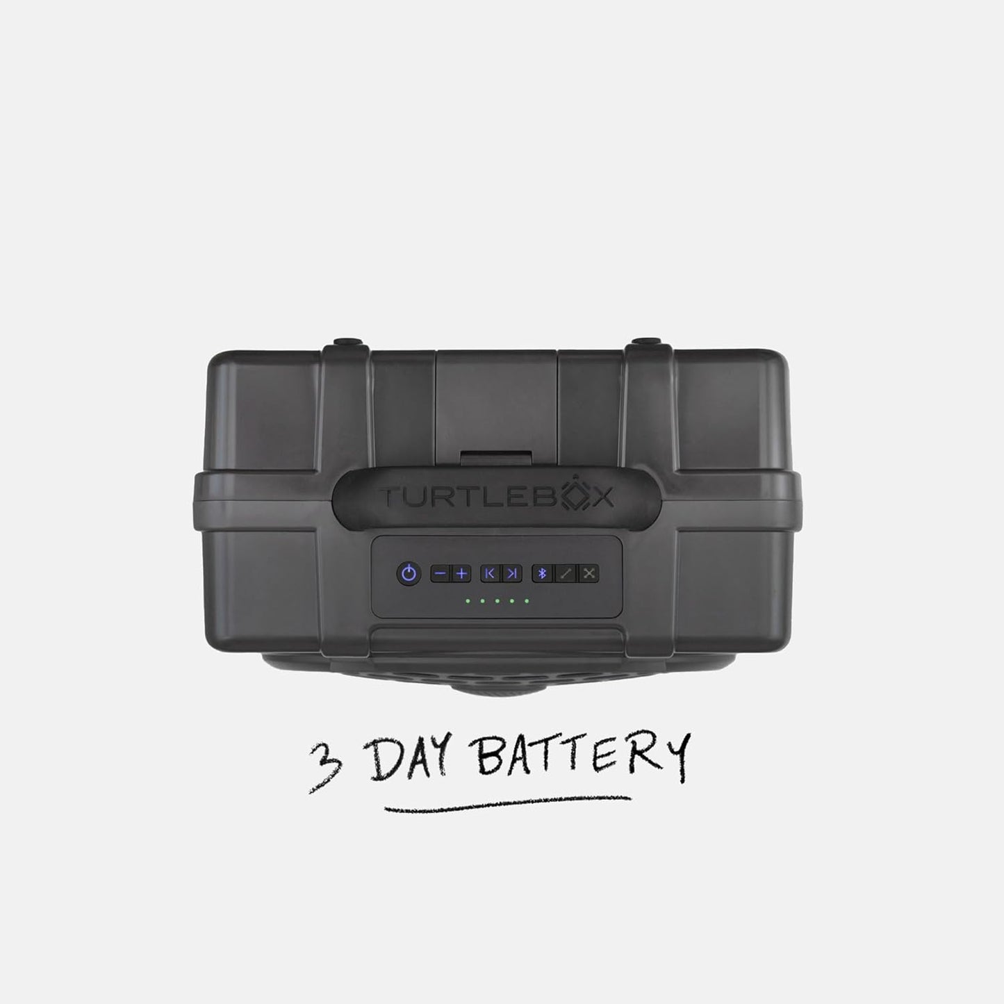 Turtlebox Original Gen 3: Portable Outdoor Bluetooth Speaker – Ultra-Loud (120dB), Waterproof (IP67), Rugged, Impact-Resistant, 3-Day Battery | Party Mode: Unlimited Pairing Stereo, Gray/Gray