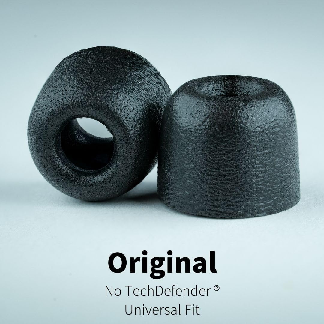 Comply 500 Core Series | Memory Foam Replacement IEM Ear Tips for KZ, Moondrop, FiiO Sennheiser & More | Superior Noise Isolation, Ultimate Comfort, Secure Fit | Black, Large (3 Pairs)